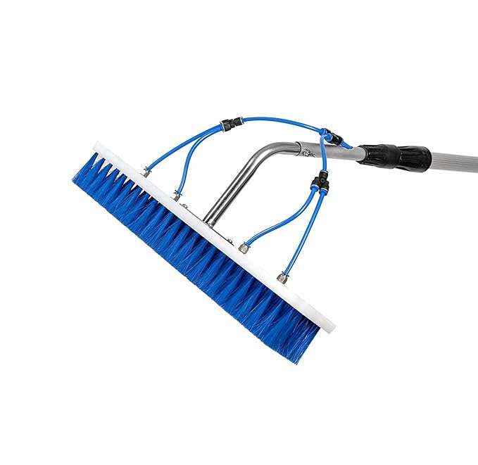 Solar cleaning brush