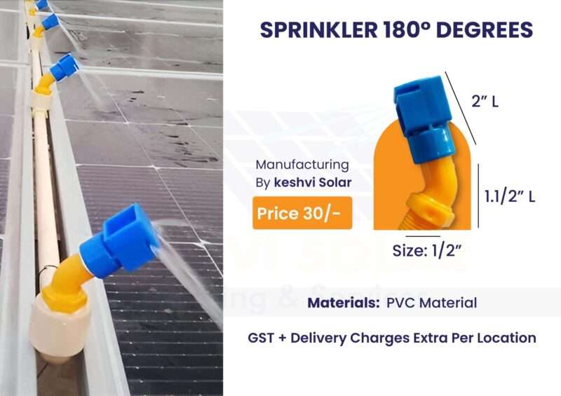 180° Solar Panel Cleaning Sprinkler – Recycle Plastic Quality (Pack of 6)